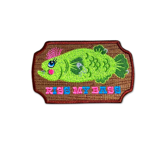 Kiss My Bass Punk Fish Patch