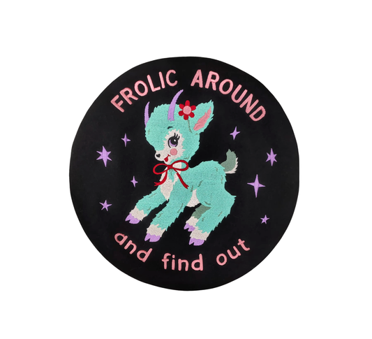 Frolic Around and Find Out Embroidered Beret