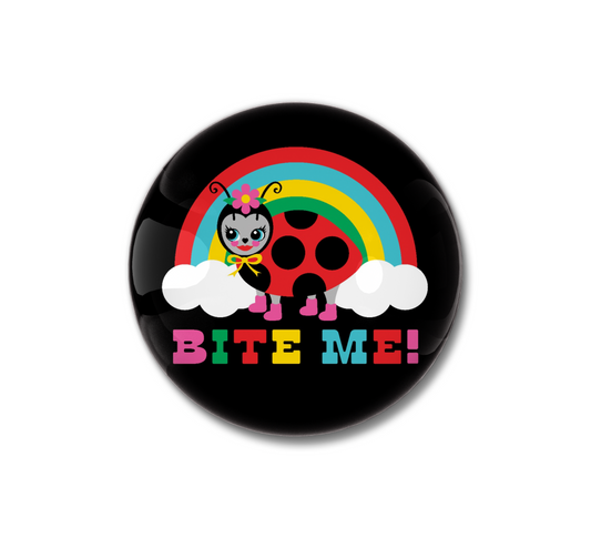Bite Me Ladybug Pin