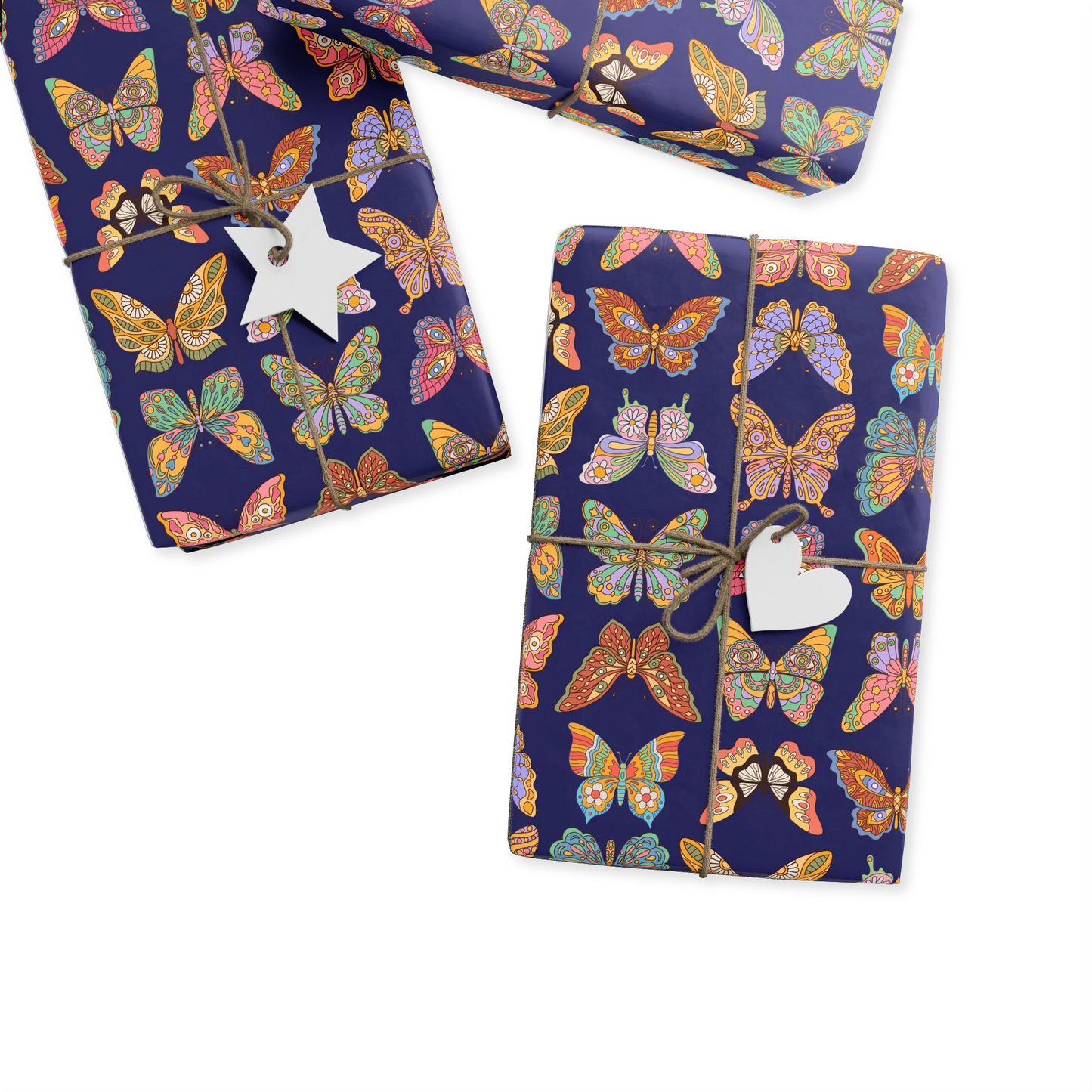 Boho Butterflies All Occasion Wrapping Paper
