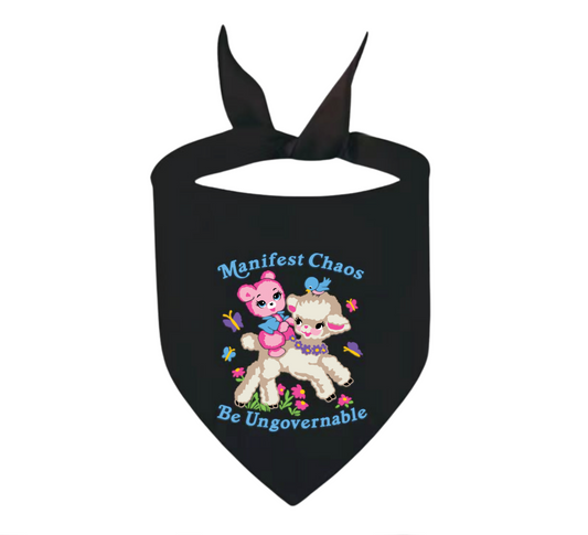 Manifest Chaos Be Ungovernable Pet Bandana