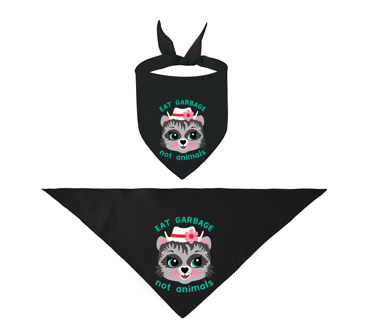 Eat Garbage Not Animals Pet Bandana