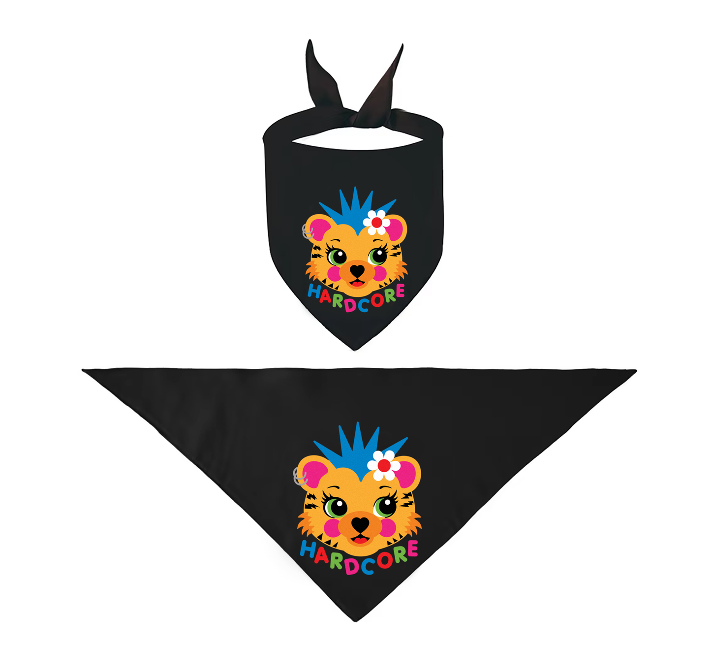 Hardcore Tiger Pet Bandana