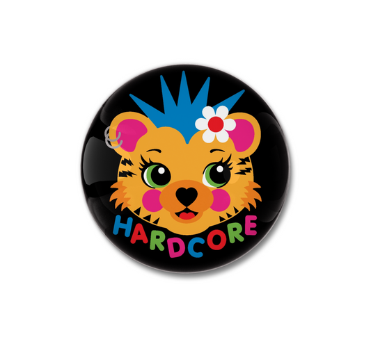 Hardcore Punk Tiger Pin