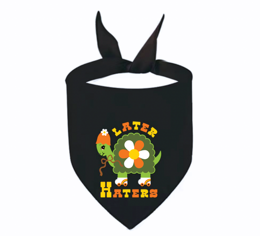 Later Haters Cute Retro Pet Bandana
