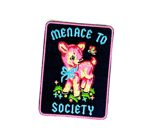Cute Deer Menace to Society Patch