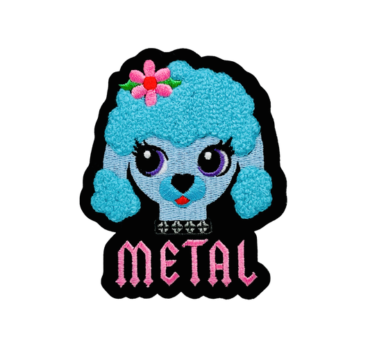 Metal Poodle Patch