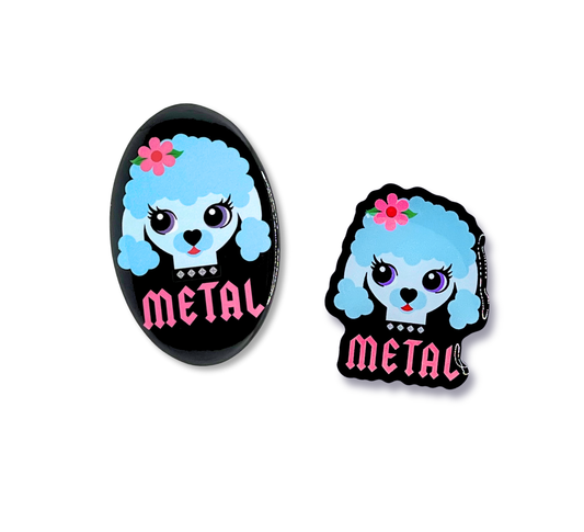 Metal Poodle Pin