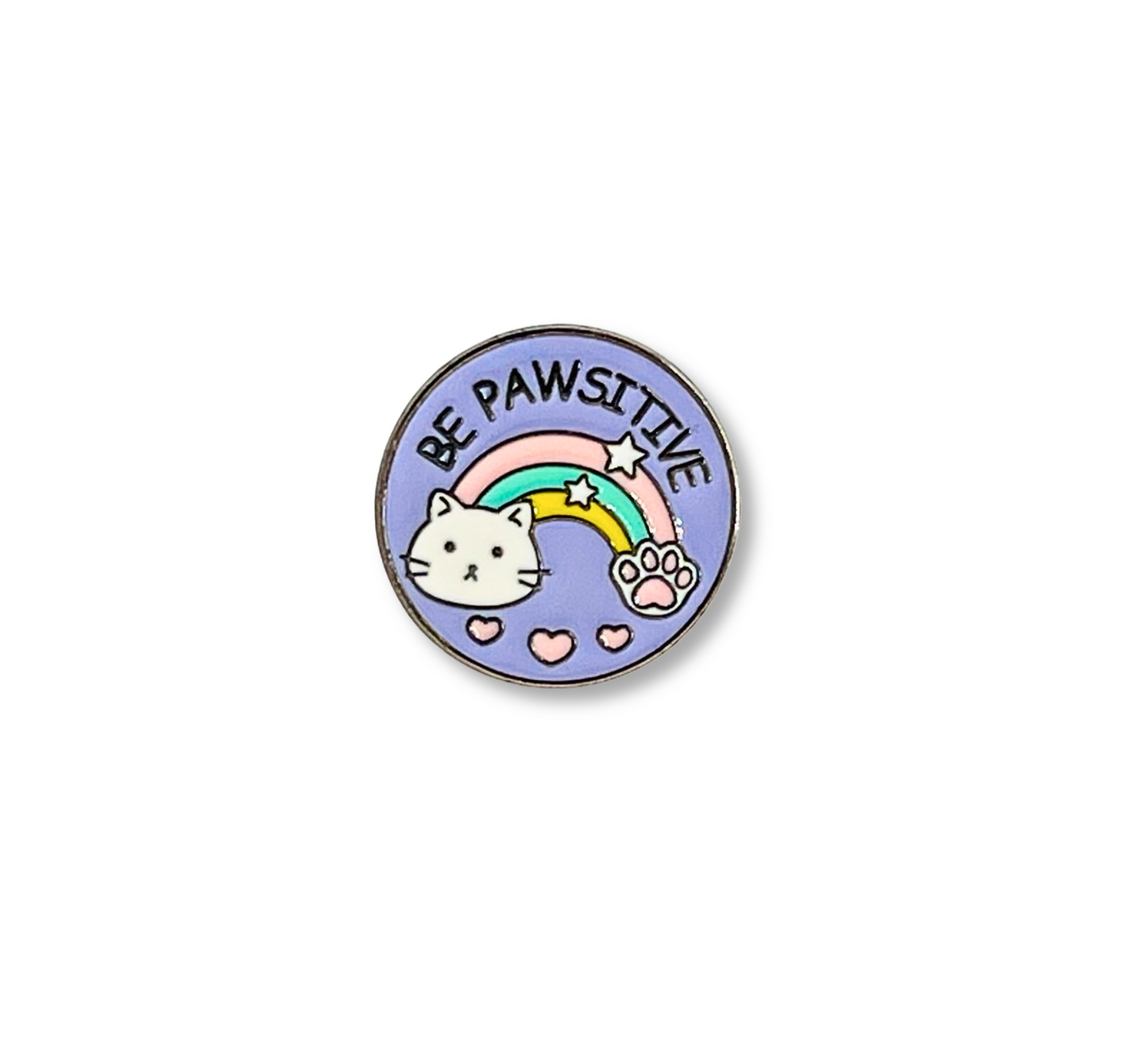 Dog or Cat Stay Pawsitive Lapel Pins