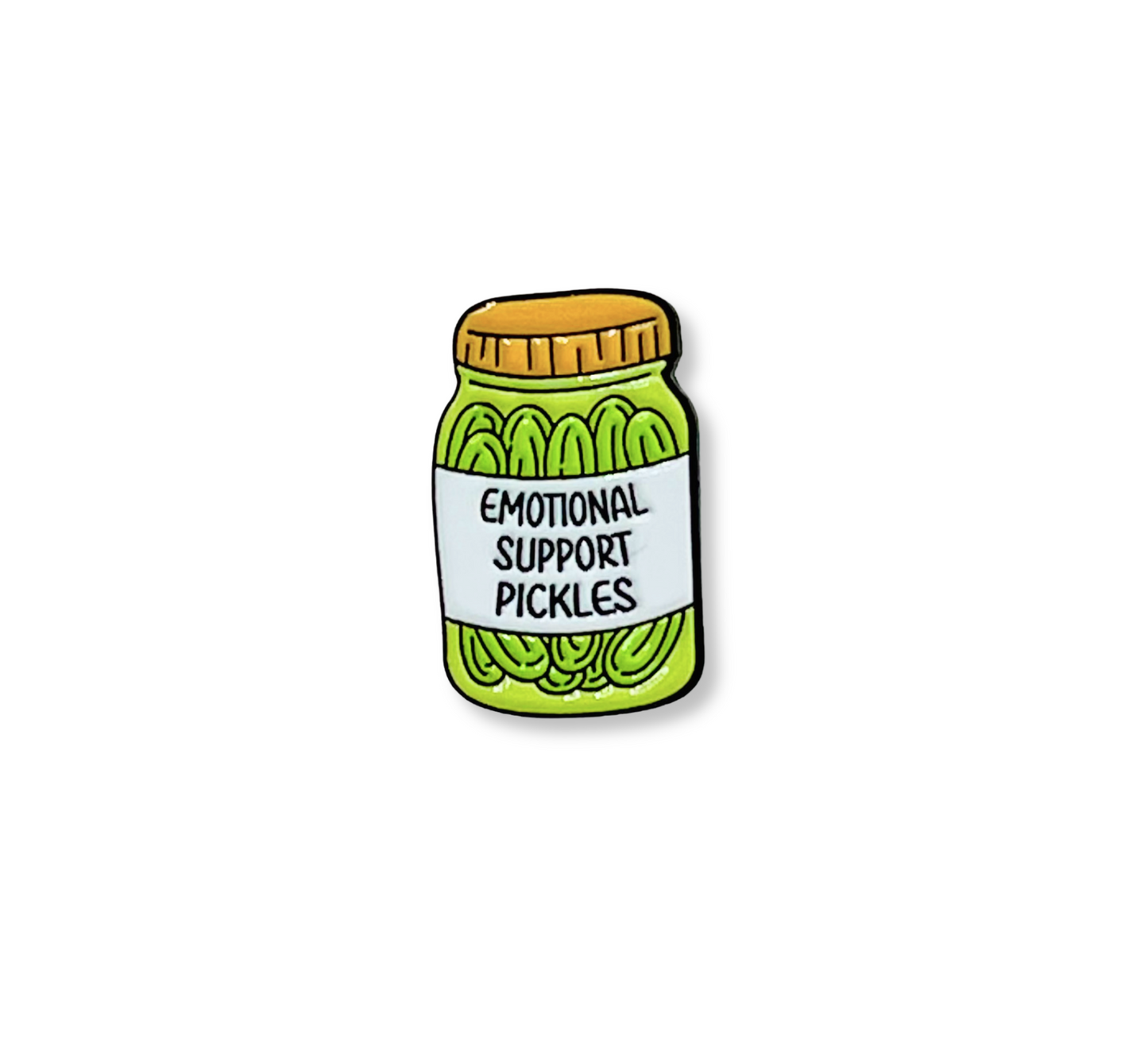 Emotional Support Pickles Lapel Pin
