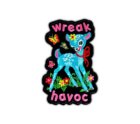 Retro Deer Wreak Havoc Patch