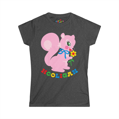 Cute Pink Squirrel Hooligan Women's T-shirt