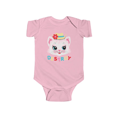 Cute Kitty Destroy Baby Bodysuit