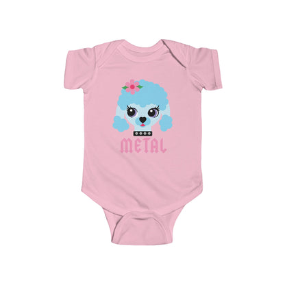 Heavy Metal Poodle Baby Bodysuit