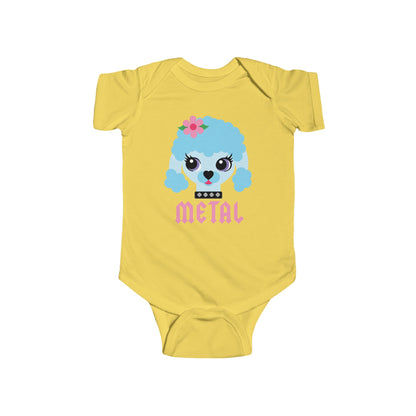 Heavy Metal Poodle Baby Bodysuit