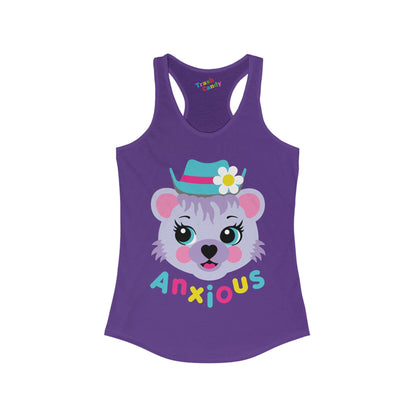 Anxious Bear Women's Racerback Tank