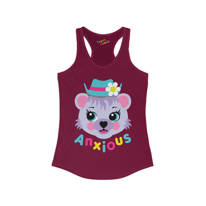 Anxious Bear Women's Racerback Tank