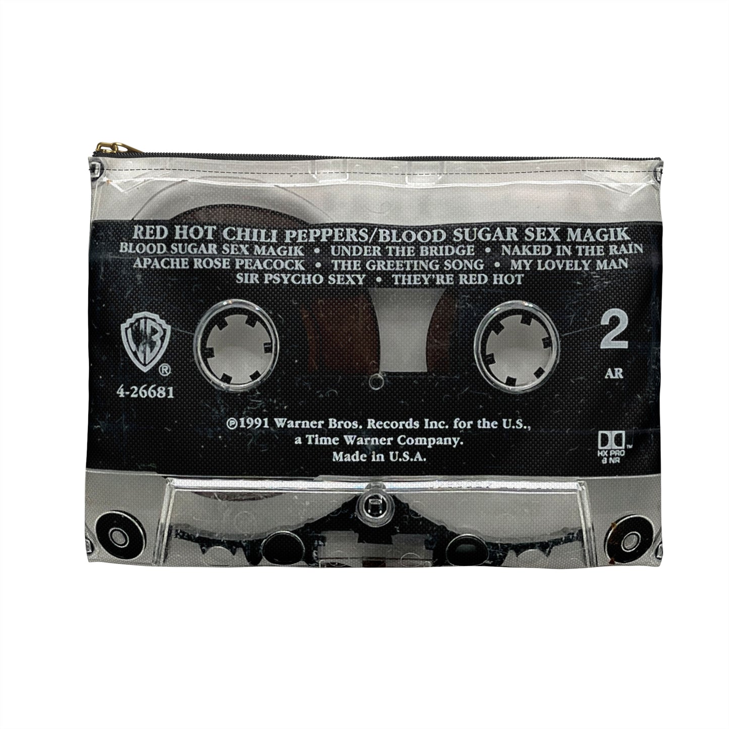 Red Hot Chili Peppers Cassette Tape Zipper Pouch