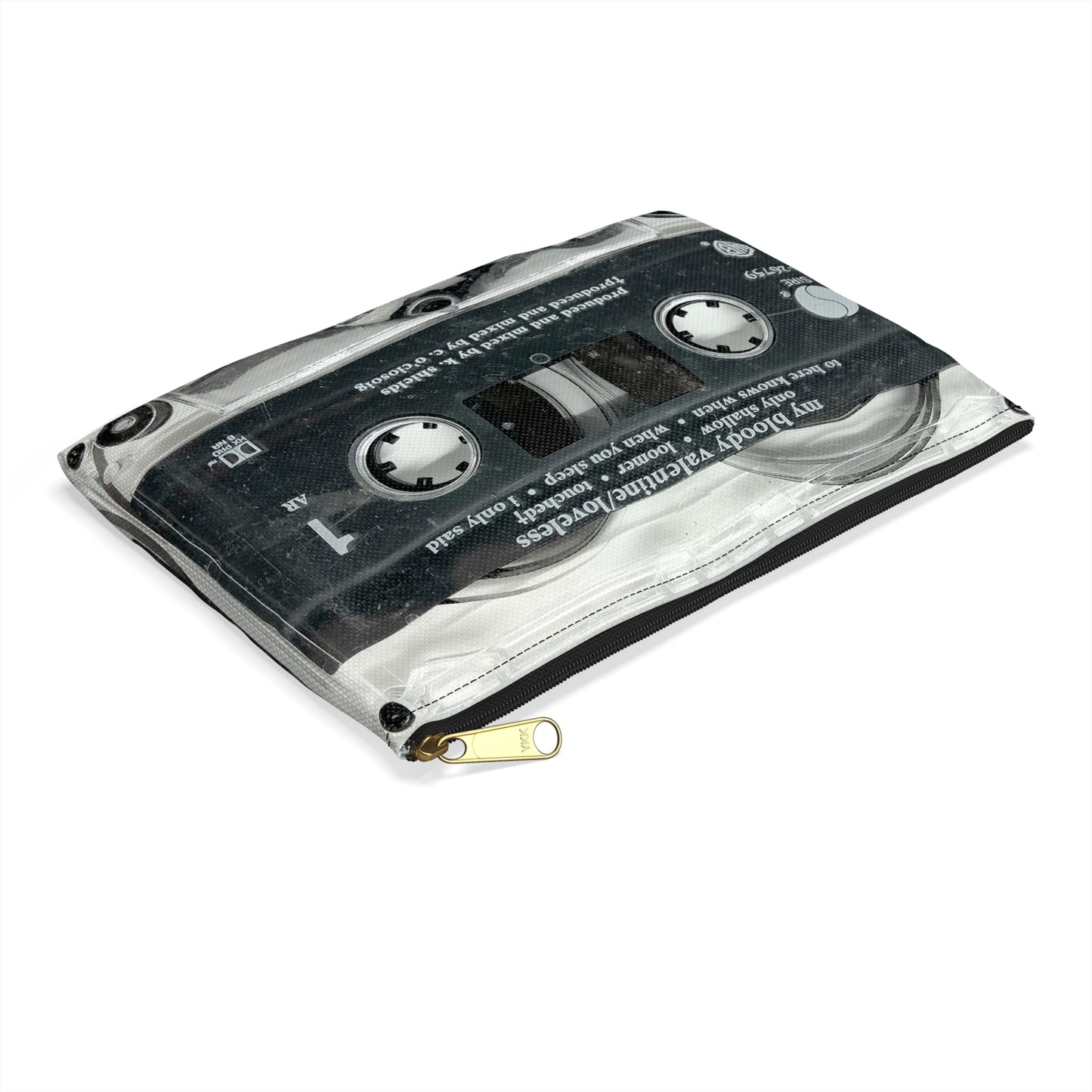 My Bloody Valentine Zipper Pouch - My Bloody Valentine Loveless Cassette Tape Zipper Pouch - MBV Cassette Pouch