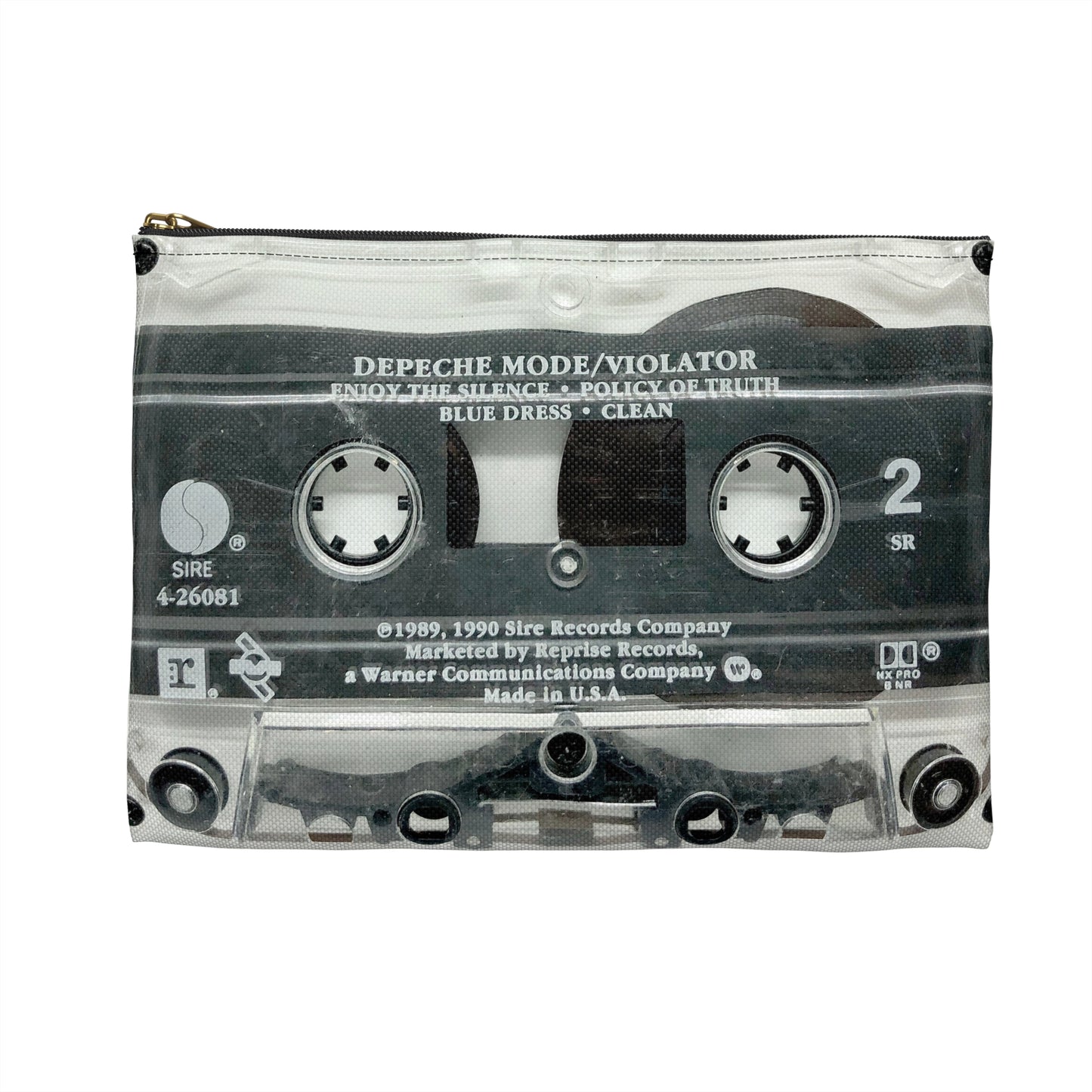 Depeche Mode Zipper Pouch - Depeche Mode Violator Cassette Tape Zipper Pouch - Depeche Mode Cassette Pouch