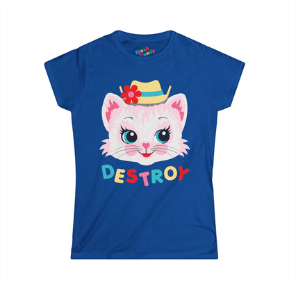 Cute Kitty Destroy Women's T-shirt