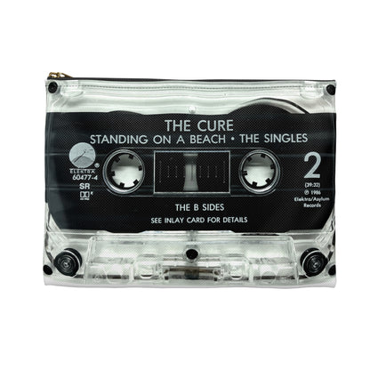 The Cure Zipper Pouch - The Cure Standing on a Beach Cassette Tape Zipper Pouch - The Cure Cassette Tape - Robert Smith