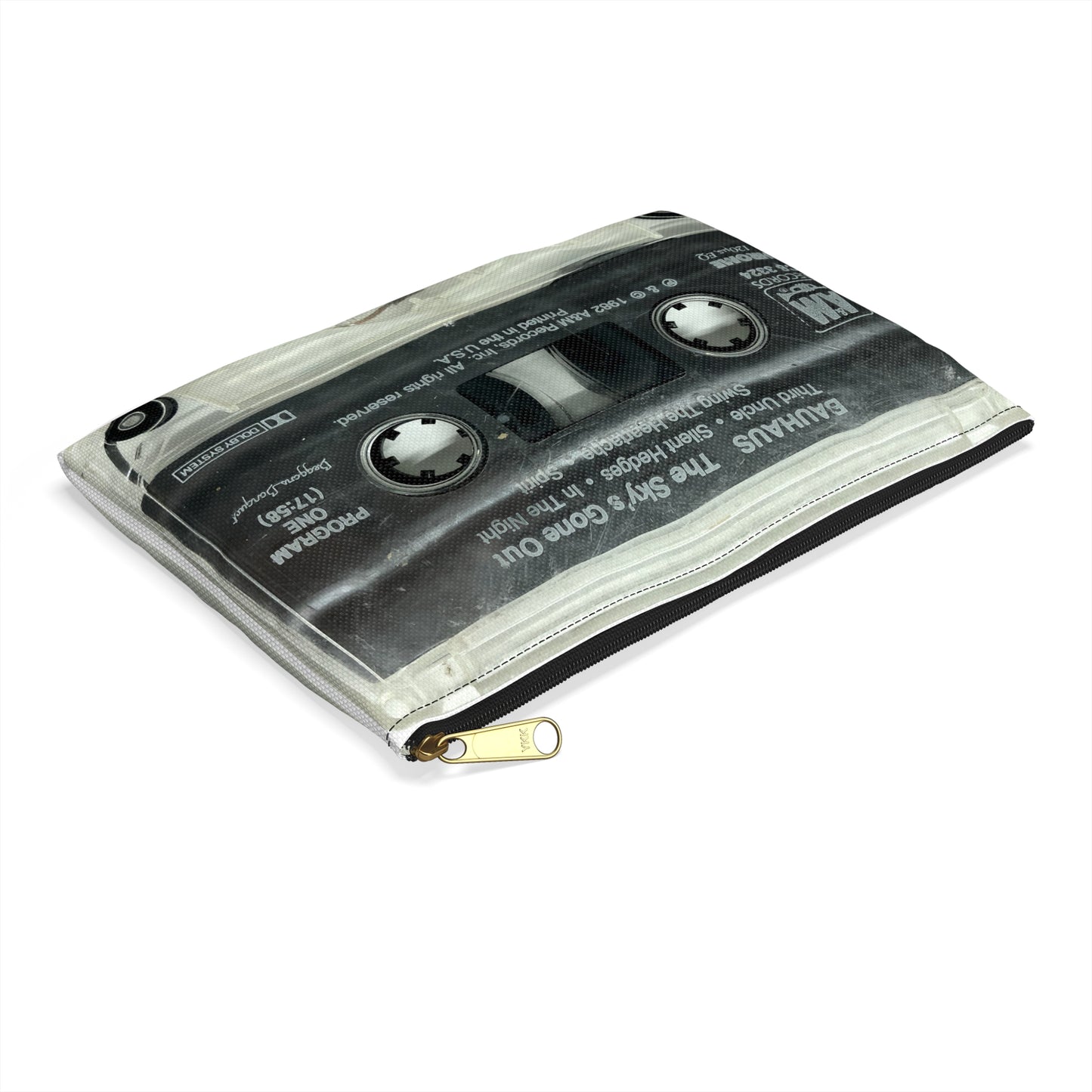 Bauhaus Zipper Pouch - Bauhaus The Sky's Gone Out Cassette Tape Zipper Pouch - Bauhaus Cassette Pouch