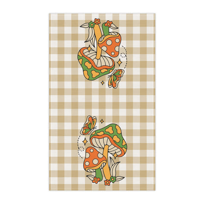 Retro Mushrooms Kitchen Towel