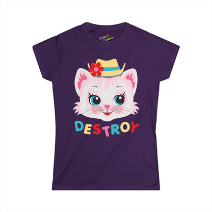 Cute Kitty Destroy Women's T-shirt