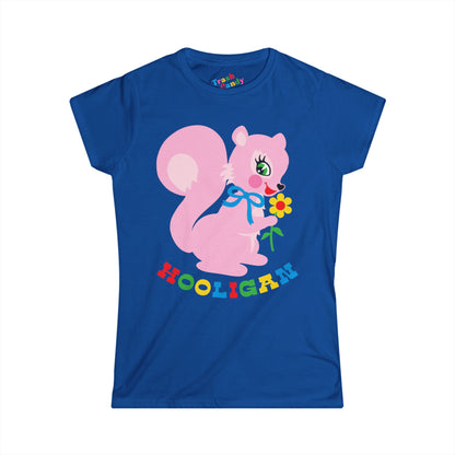 Cute Pink Squirrel Hooligan Women's T-shirt