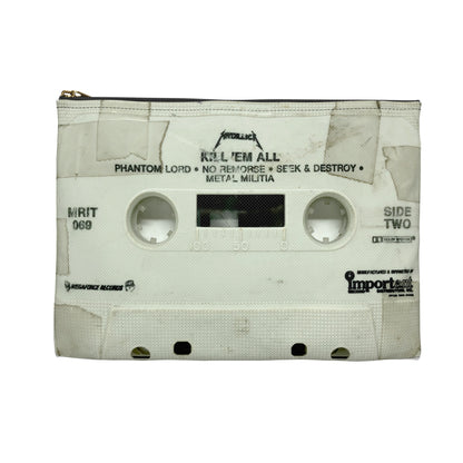 Metallica Zipper Pouch - Metallica Kill 'Em All Cassette Tape Zipper Pouch - Metallica Cassette Pouch