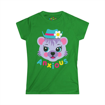 Cute Bear Anxious Women's T-shirt