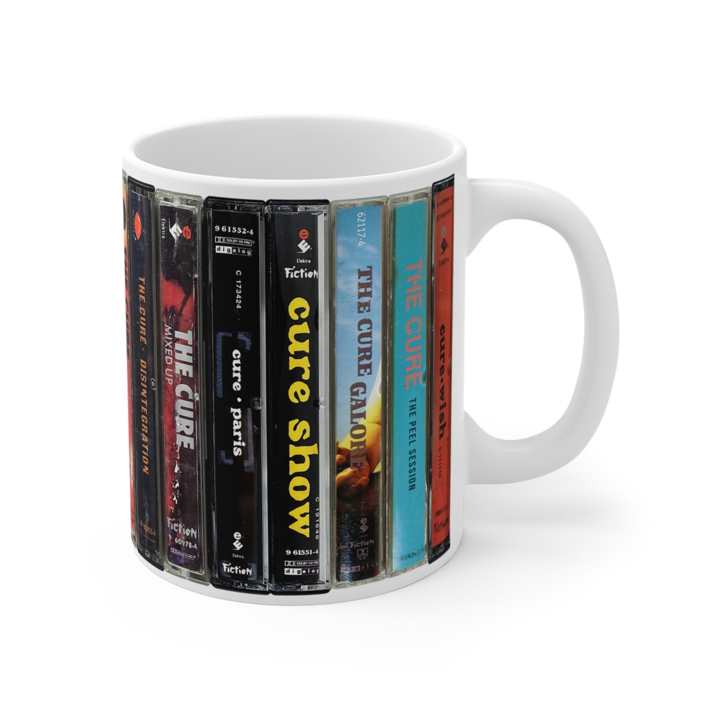 Retro The Cure Cassette Tapes Mug