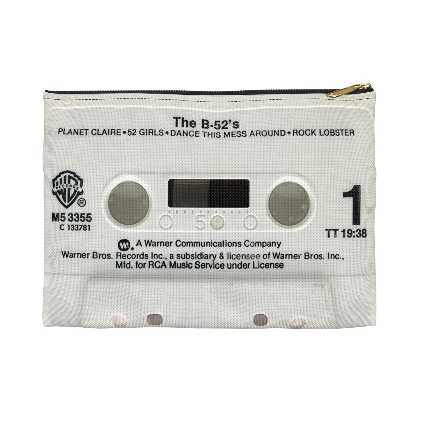 B-52's Cassette Tape Zipper Pouch