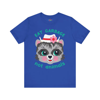 Eat Garbage Not Animals Cute Raccoon T-Shirt