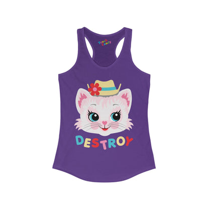 Destroy Kitty Women's Racerback Tank