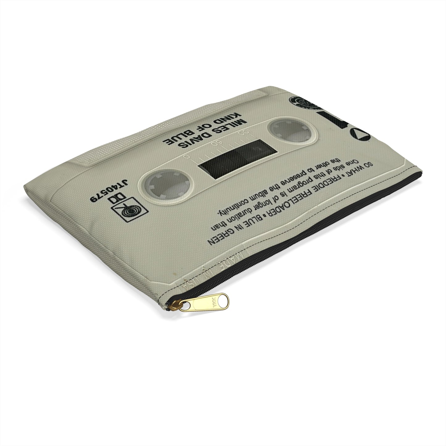 Miles Davis Cassette Tape Zipper Pouch