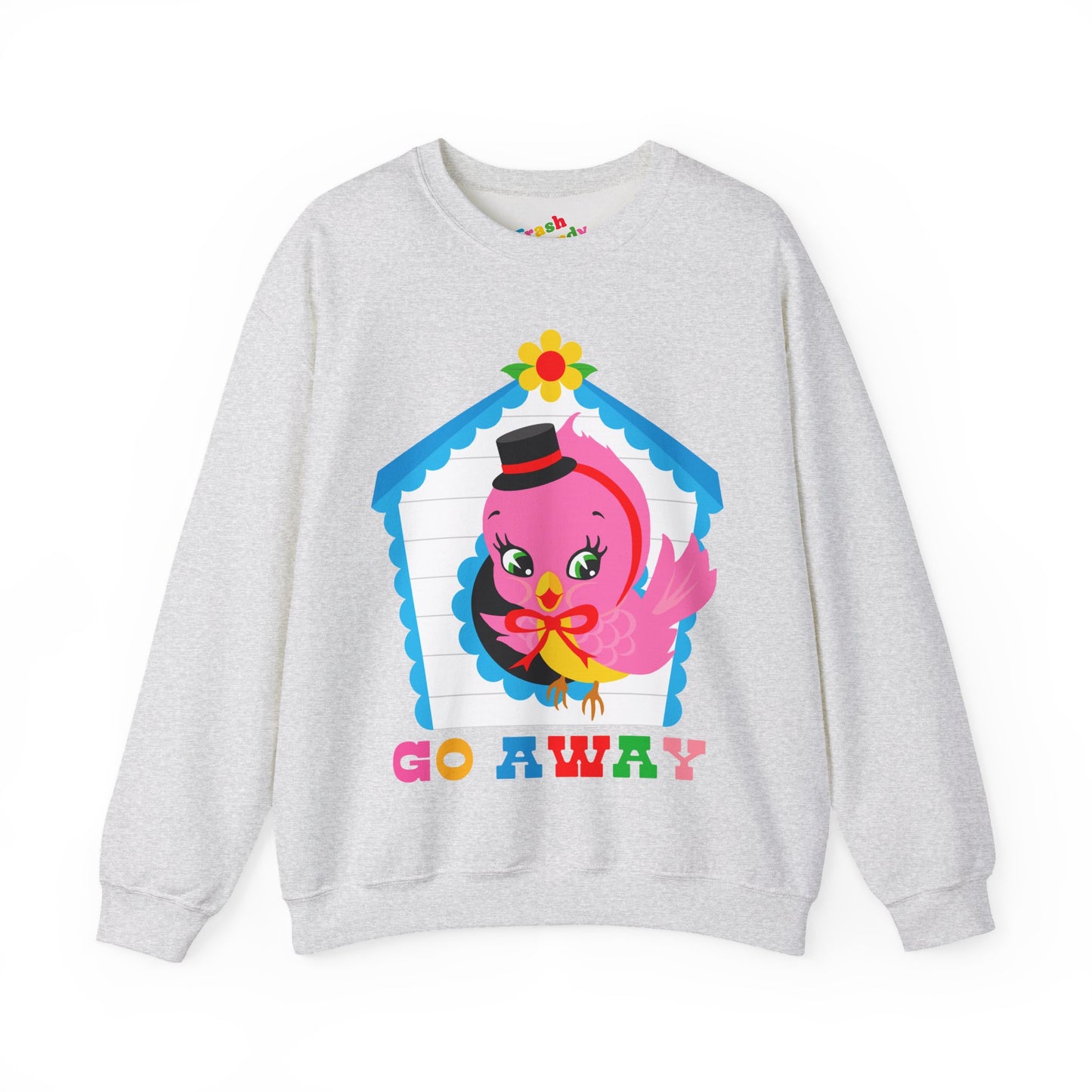 Go Away Retro Birdy Sweatshirt