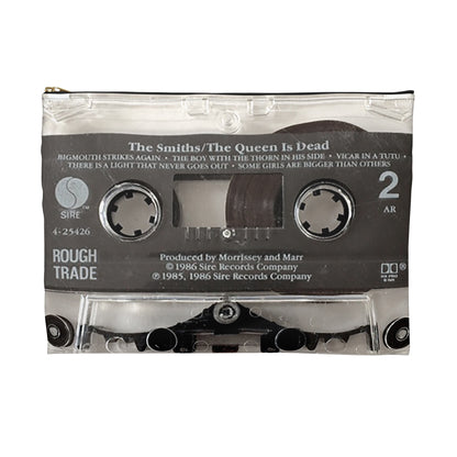 The Smiths The Queen is Dead Zipper Pouch - The Smiths The Queen is Dead Cassette Tape Accessory Bag - Morrissey Zipper Pouch