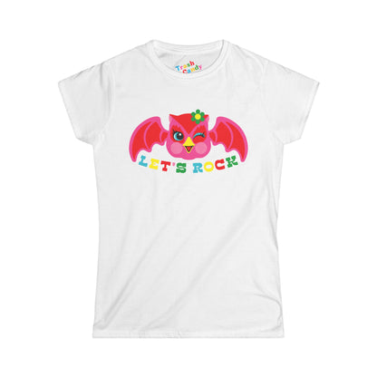 Cute Owl Let's Rock Women's T-shirt