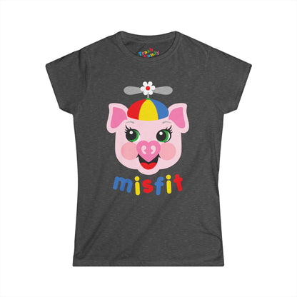 Misfit Piggy Women's T-shirt