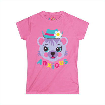 Cute Bear Anxious Women's T-shirt