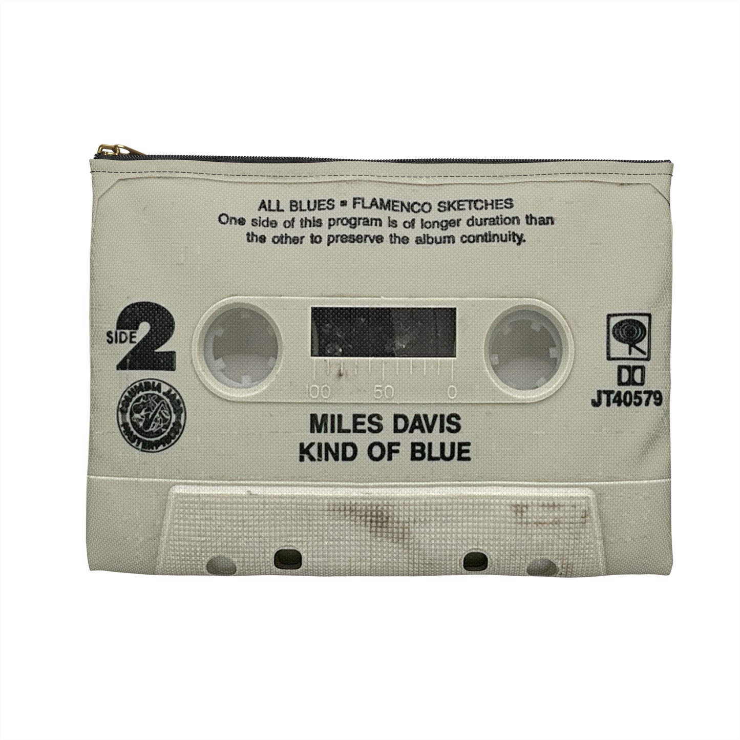 Miles Davis Cassette Tape Zipper Pouch