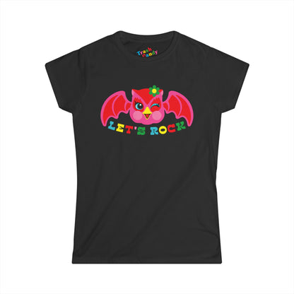 Cute Owl Let's Rock Women's T-shirt