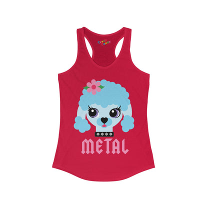 Metal Poodle Women's Racerback Tank
