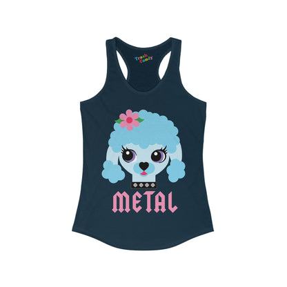 Metal Poodle Women's Racerback Tank