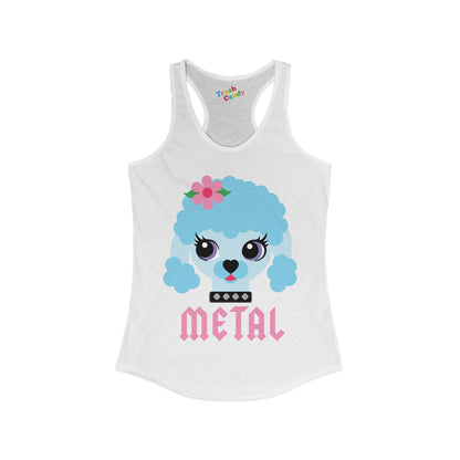 Metal Poodle Women's Racerback Tank