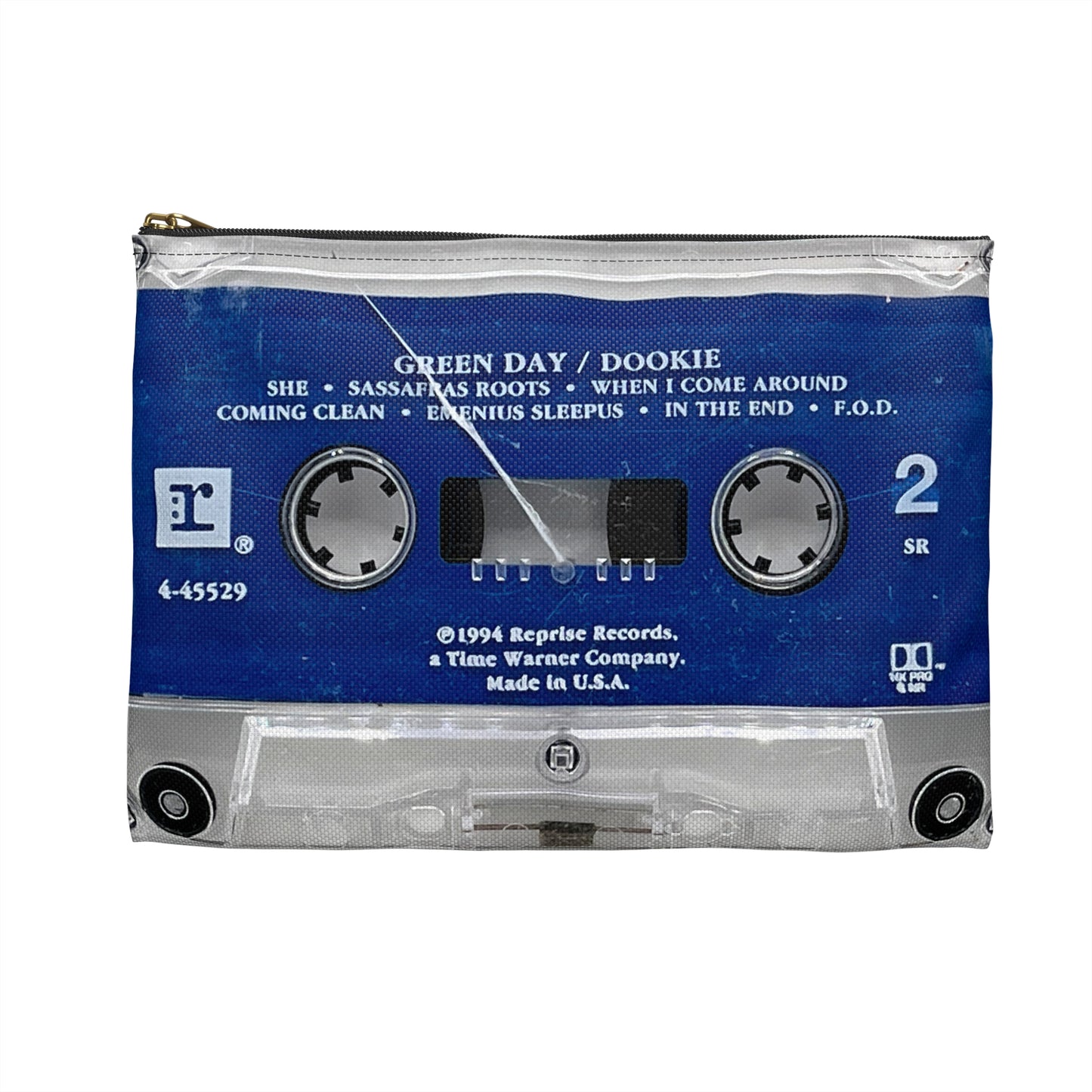 Green Day Cassette Tape Zipper Pouch