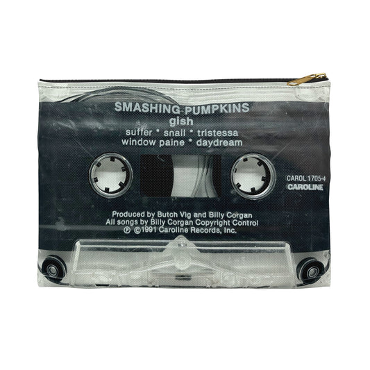 Smashing Pumpkins Zipper Pouch - Gish Cassette Tape Zipper Pouch - Siamese Dream Mellon Collie and the Infinite Sadness
