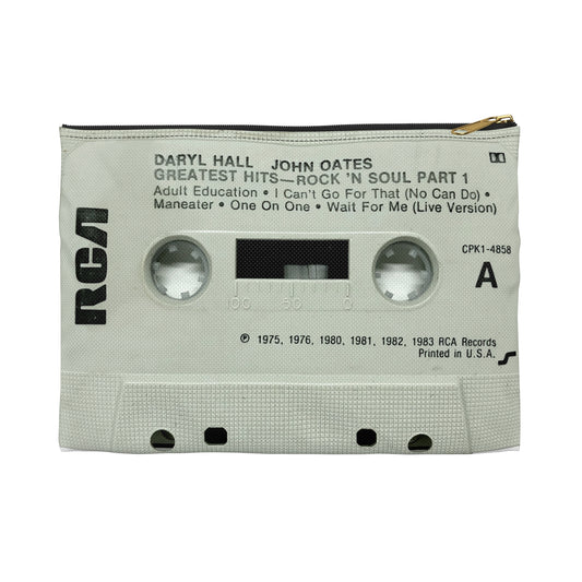 Hall and Oates Zipper Cassette Tape Pouch - I Can't Go For That Zipper Pouch - Maneater Private Eyes Makeup Pencil Case